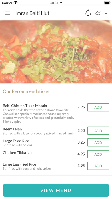 Imran Balti Hut Wyken Screenshot