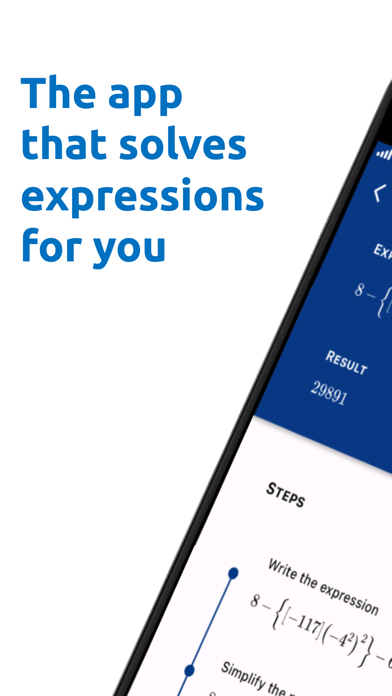 Solve expressions Screenshot