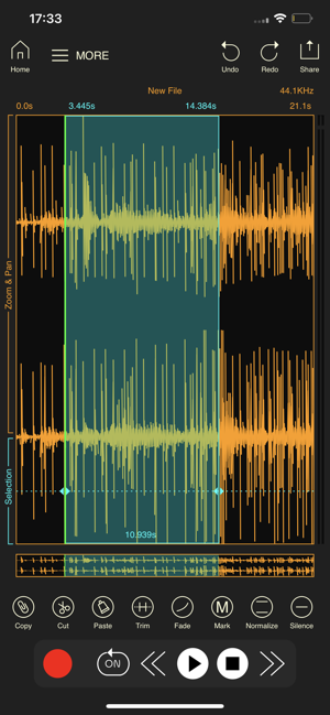 צילום מסך של Wavebox Audio Editor