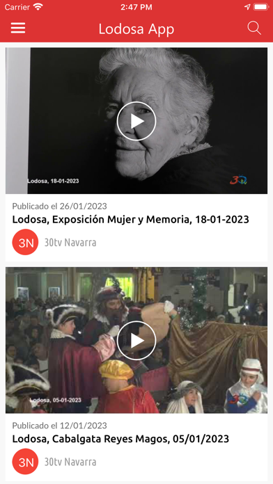 Lodosa App Screenshot