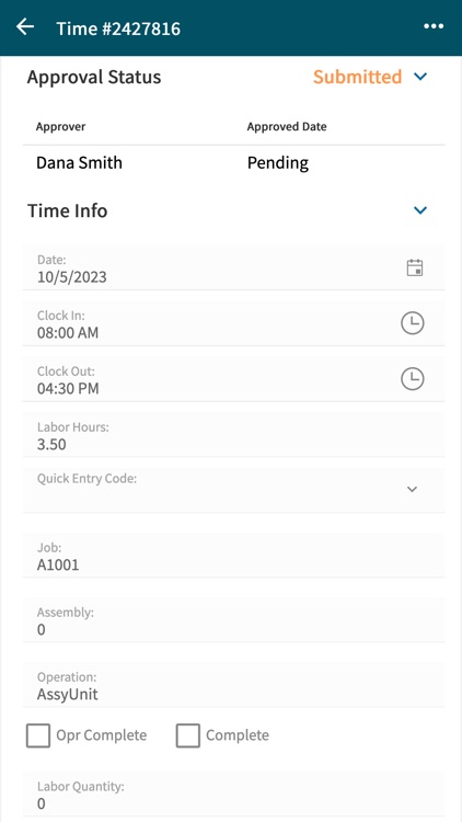 Epicor Time Management