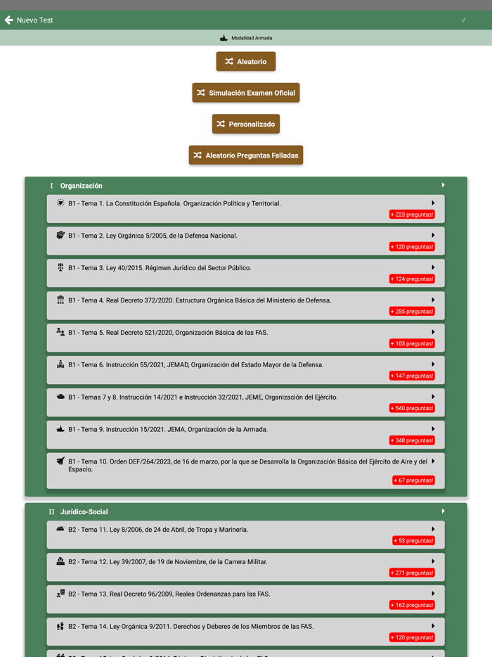 PermaTest-Permanencia Ejército