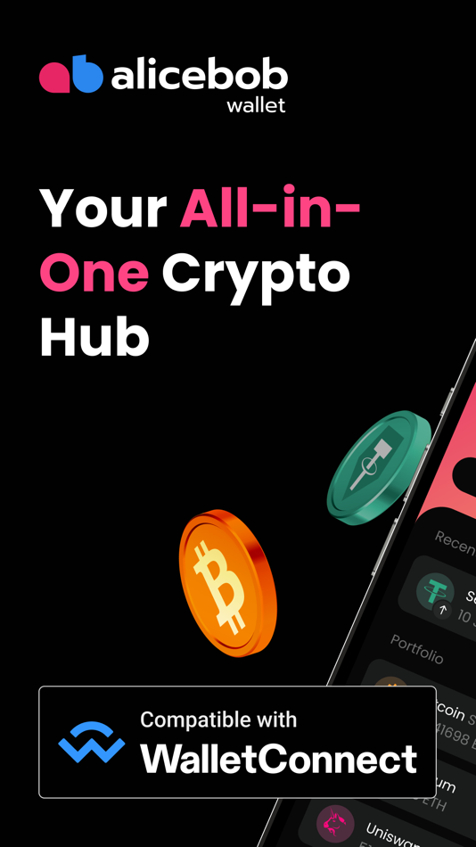 #1. AliceBob Wallet: Send Bitcoin (iOS) بواسطة: Alicebob LLC