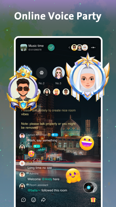 7Hz Live - Voice Chat Room Screenshot