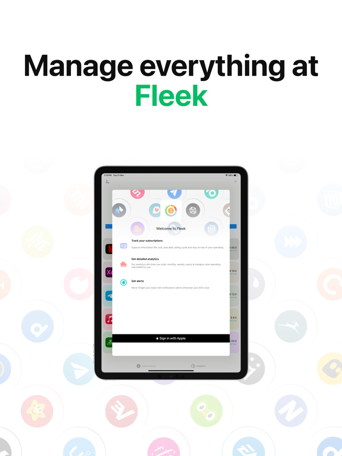 Fleek Subscription Management