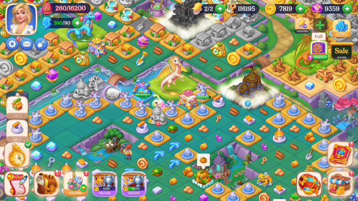 Tales  Dragons Merge Puzzle