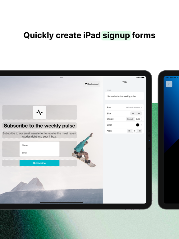 MailerLite Subscribe iPad screenshot 2 - Business app
