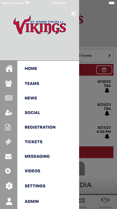 St. Anne-Pacelli Athletics Screenshot