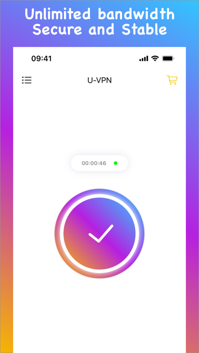 Screenshot #1 pour U-VPN: Private VPN Proxy Pro