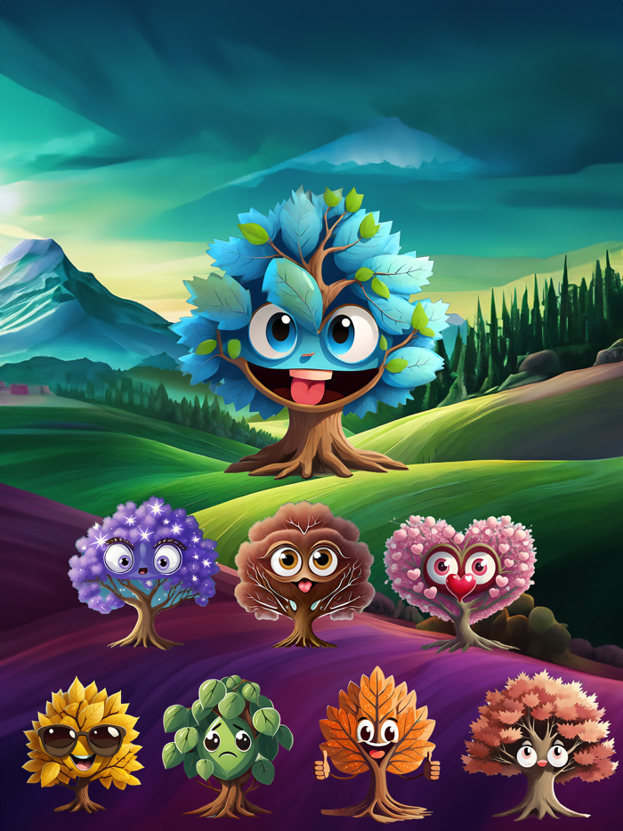 Sturdy Trees Stickers