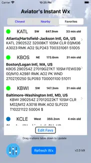 aviator's instant weather iphone screenshot 3