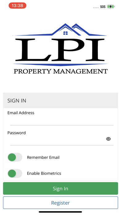LPI Property Management App Screenshot