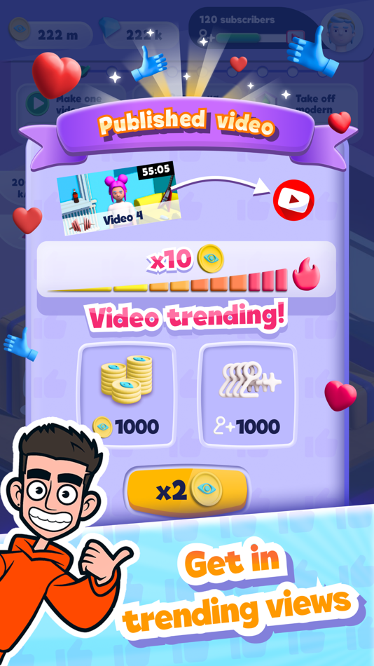 #4. A4 Vlogger: idle simulator (iOS) 由: Ip investment