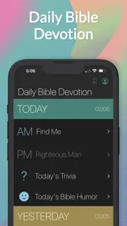 daily bible devotion iphone screenshot 1