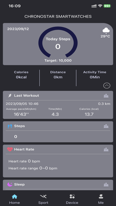 Screenshot #1 pour CHRONOSTAR SMARTWATCHES
