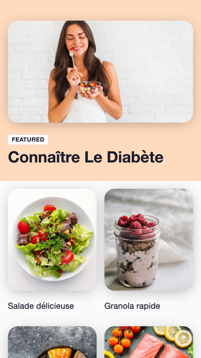 Screenshot #1 pour Diabete recette: Manger sain