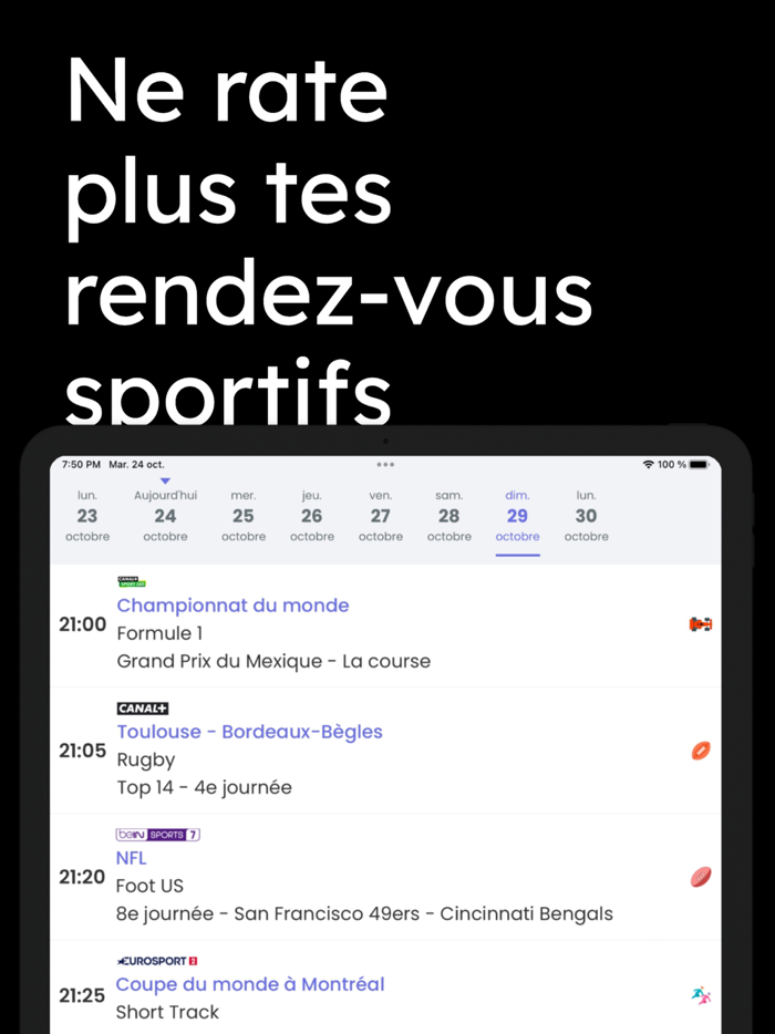 TV Sports - programme sportif