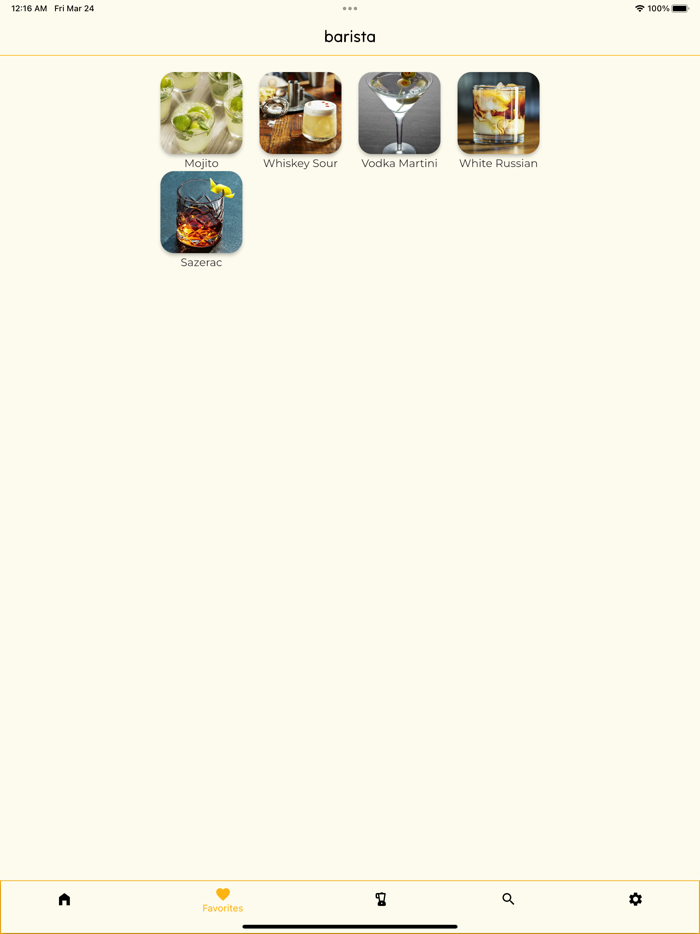 Barista - Cocktail Maker