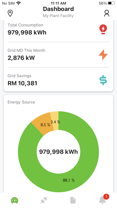 Energy Optimiser Screenshot