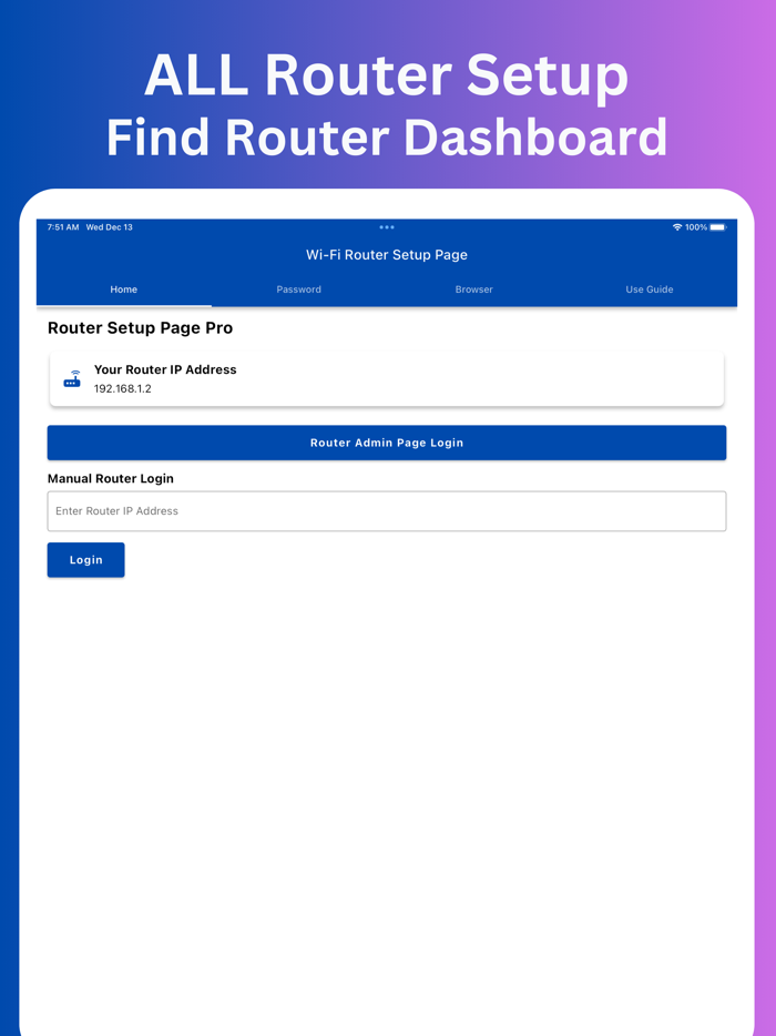 Router Setup Page Pro