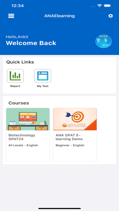 ANA E-Learning GPAT/Pharmacy Screenshot