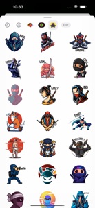 Ninja Warrior Stickers screenshot #3 for iPhone