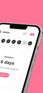 Shekan | Period & cycle diary screenshot #2 for iPhone