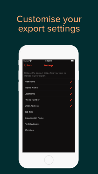 Screenshot #3 pour Simple Contact Exporter