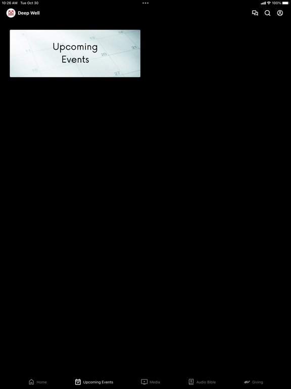 Deep Well Church iPad screenshot 2 - Education app