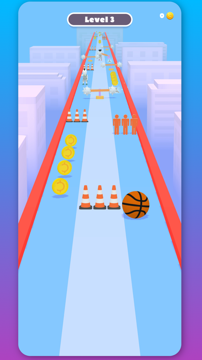 Basketball Roll 3D