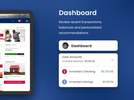 ASCU Mobile Banking iPad screenshot 2 - Finance app