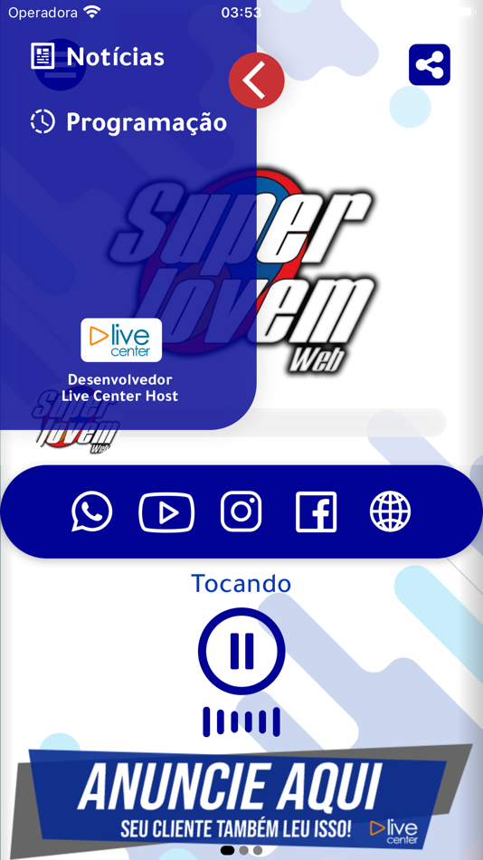 #3. Radio Super Jovem Web (iOS) 由: Carlos Oliveira