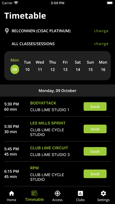 Club Lime Member ID Screenshot