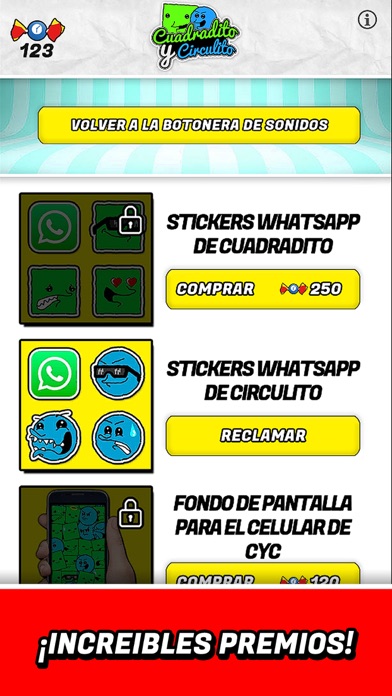 Botonera Cuadradito Circulito Screenshot