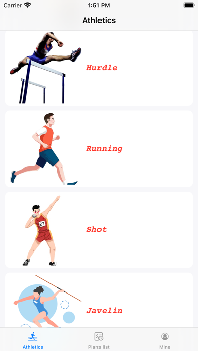 AthleticsEvents Screenshot