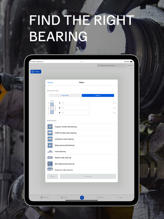 Screenshot #6 pour SKF Bearing Assist