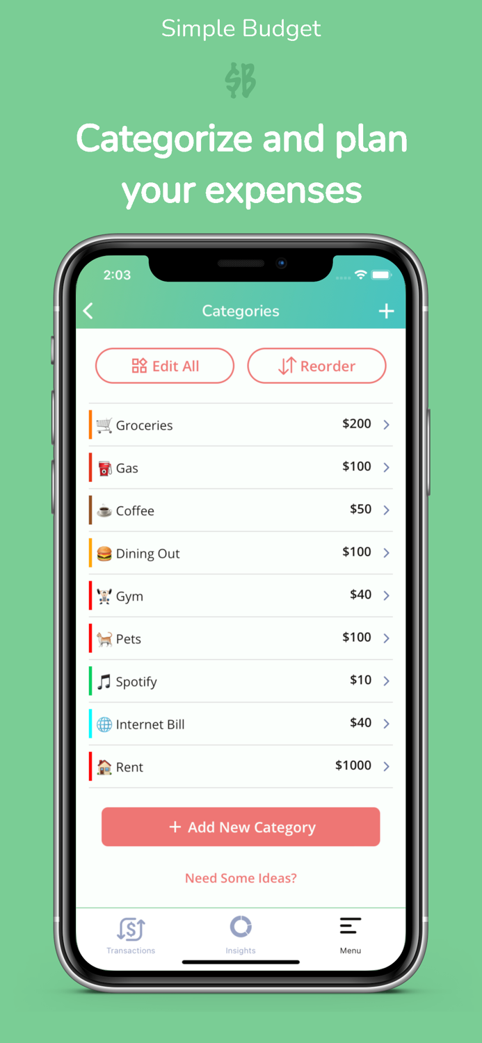 Simple Budget Expense Tracker