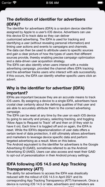 IDFA ATT screenshot-3