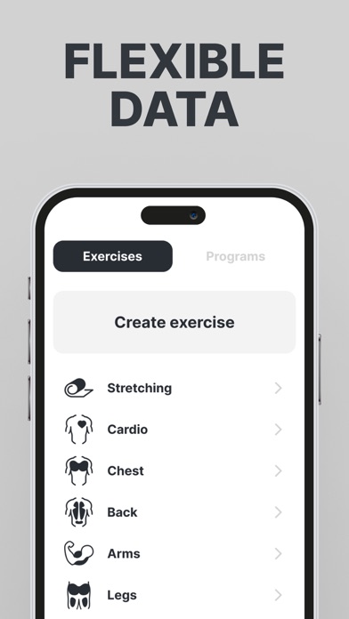 Gym Tracker simple workout log Screenshot