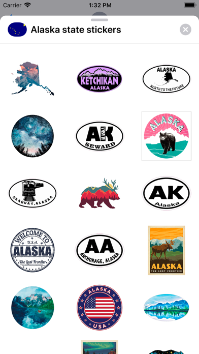 Alaska emoji - USA stickers Screenshot