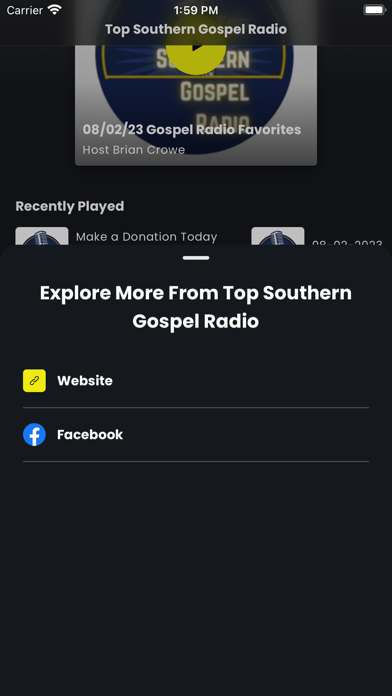 Top Southern Gospel Screenshot