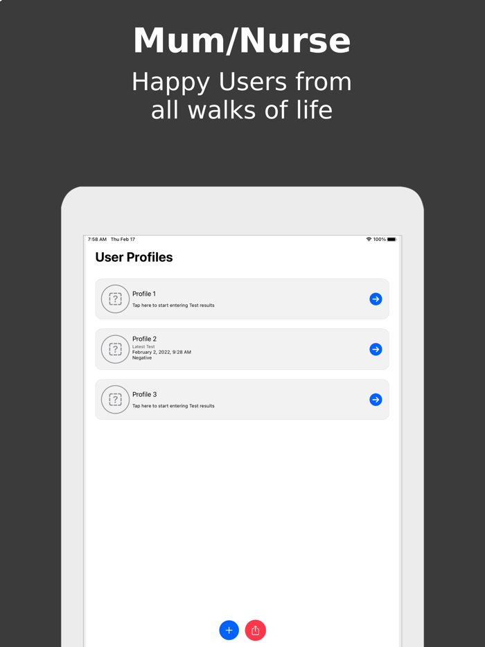 Rapid At-home Test Tracker