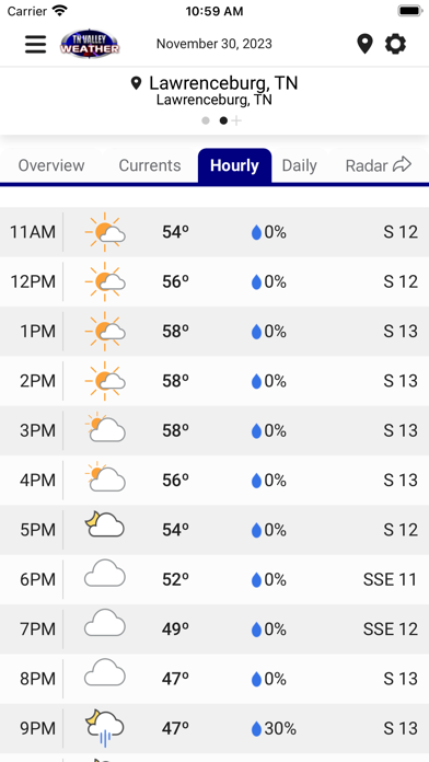 Screenshot #3 pour Tennessee Valley Weather