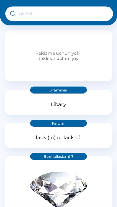 Wisdom lug'ati: English-Uzbek Screenshot