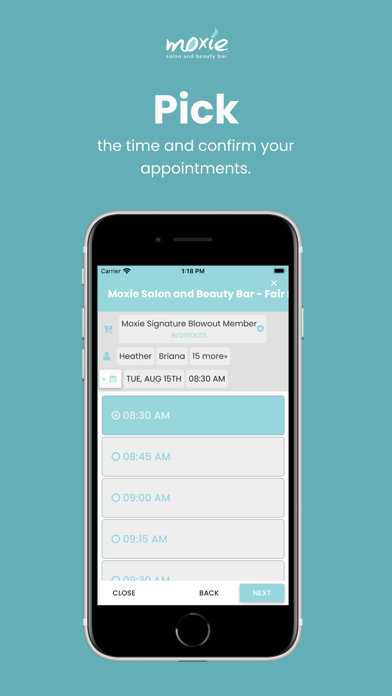 Moxie Salon and Beauty Bar Screenshot