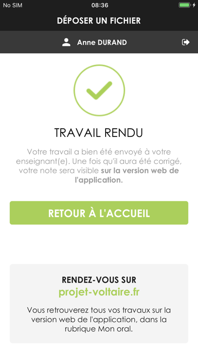 Mon oral Projet Voltaire Screenshot