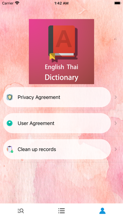 EnglishThai-Dictionary Screenshot