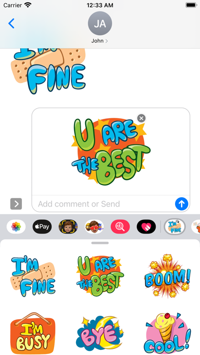 Daily Chat Words Reactions Screenshot