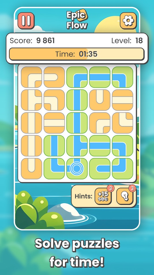 #4. Brain Puzzle Game: Epic Flow (iOS) Podle: Arsenii Sevriukov