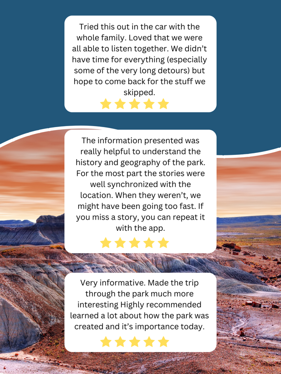 Petrified Forest NP Audio Tour iPad screenshot 8 - Travel app